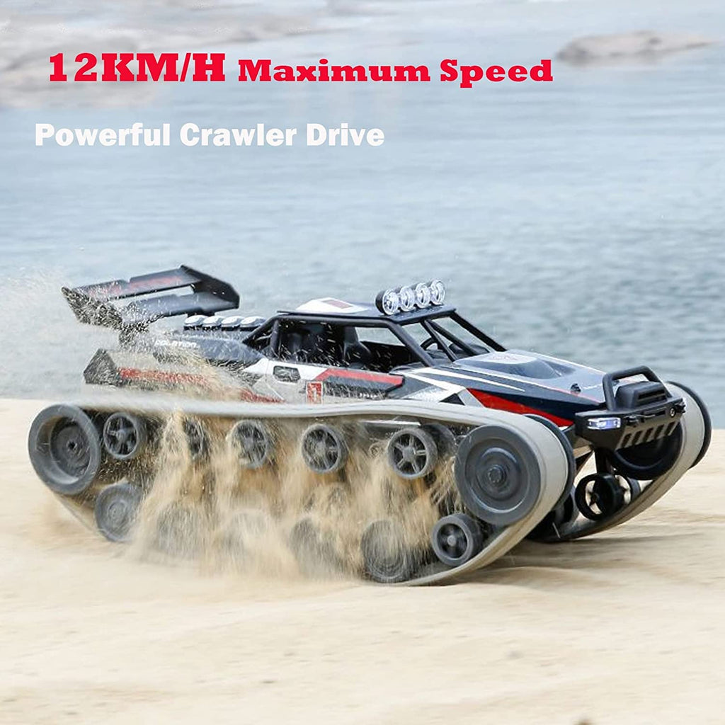 4WD RC Tank 360° Rotation Spray Tank Alloy 2.4G Remote Control Crawler Tank
