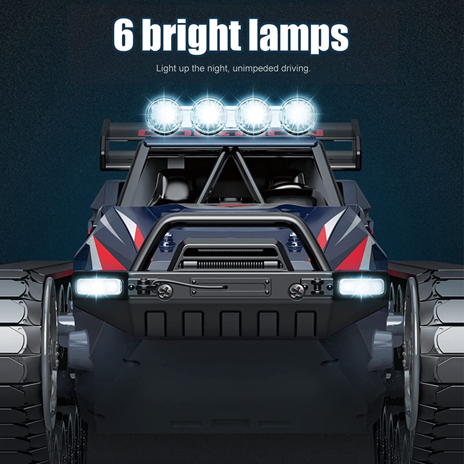 4WD RC Tank 360° Rotation Spray Tank Alloy 2.4G Remote Control Crawler Tank