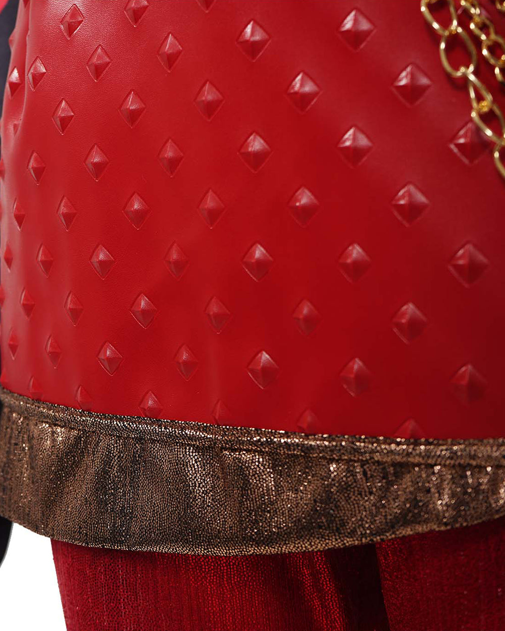 Red Princess Costume Movie 5 Red Shirt PU Leather Skirt with Gloves and Accessories for Cosplay Parties