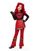 Red Princess Costume Movie 5 Red Shirt PU Leather Skirt with Gloves and Accessories for Cosplay Parties