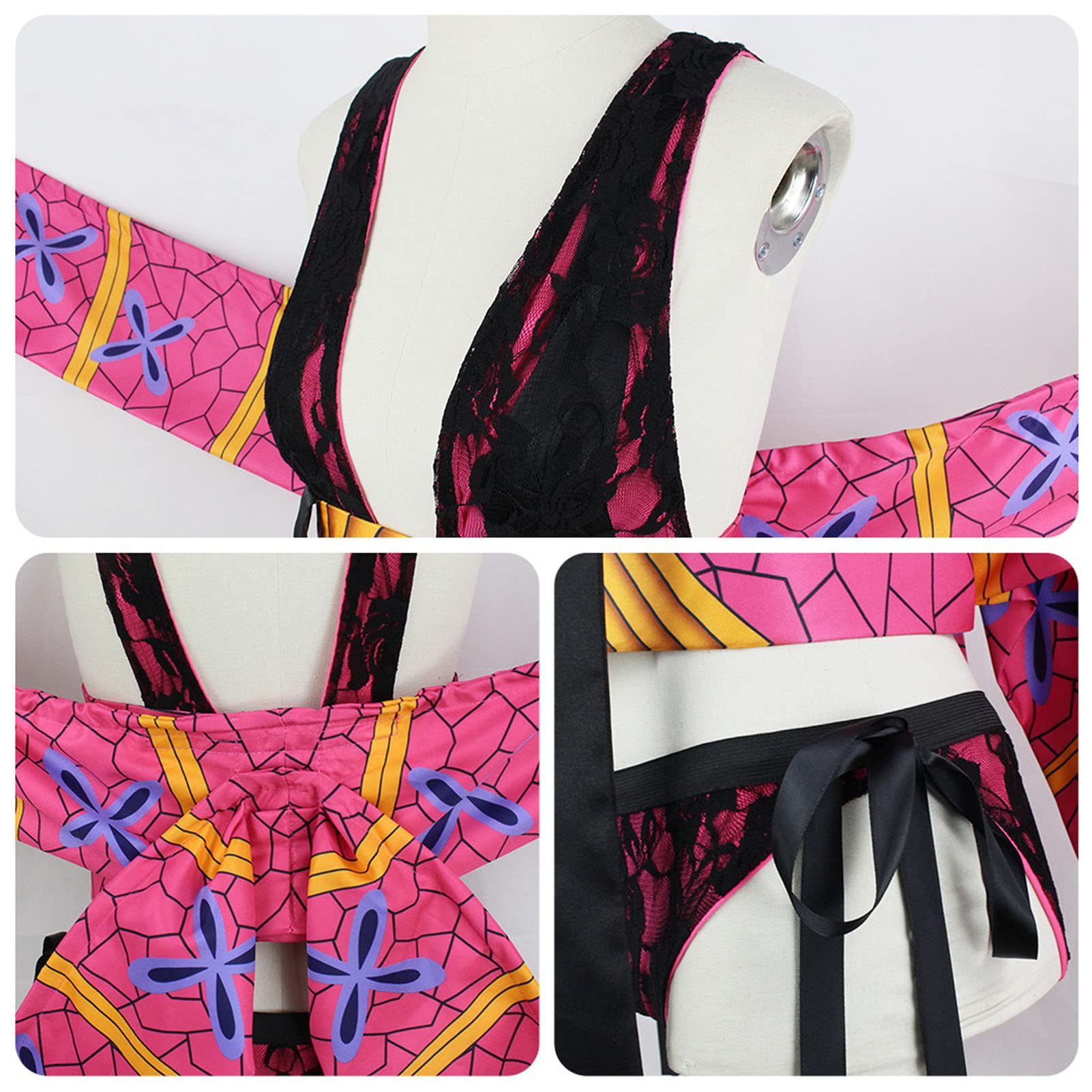 Sexy Daki Cosplay Outfit Daki Battle Uniform Halloween Party Costume with Headwear