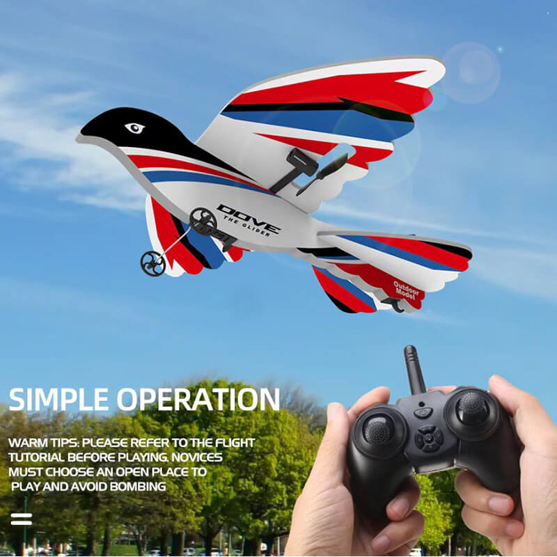 2.4G Remote Control Aircraft 2CH Glider Built-in Gyroscope RC Plane Indoor Outdoor Toy