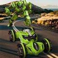 Amphibious RC Stunt Car Drive Double Sided Transforming 2.4G RC Car w/ Remote and Gesture Control