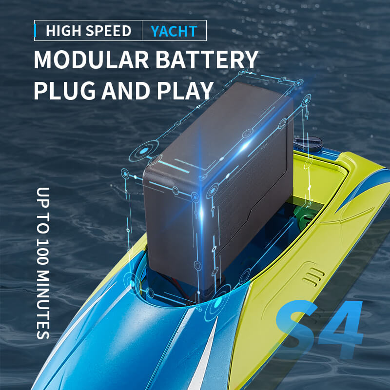 2.4Ghz Remote Control Boat Water High-speed Boat Charging Kids boat Toy