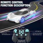 Remote Control Car 4WD Drift Racing Car Dual Remote Control with Light Spray