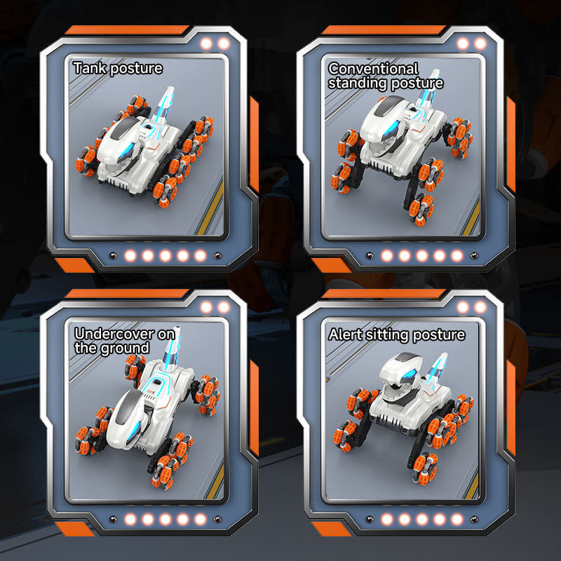 2.4G Remote Control Car 8WD Stunt Mechanical Dinosaur Spray Electric Car