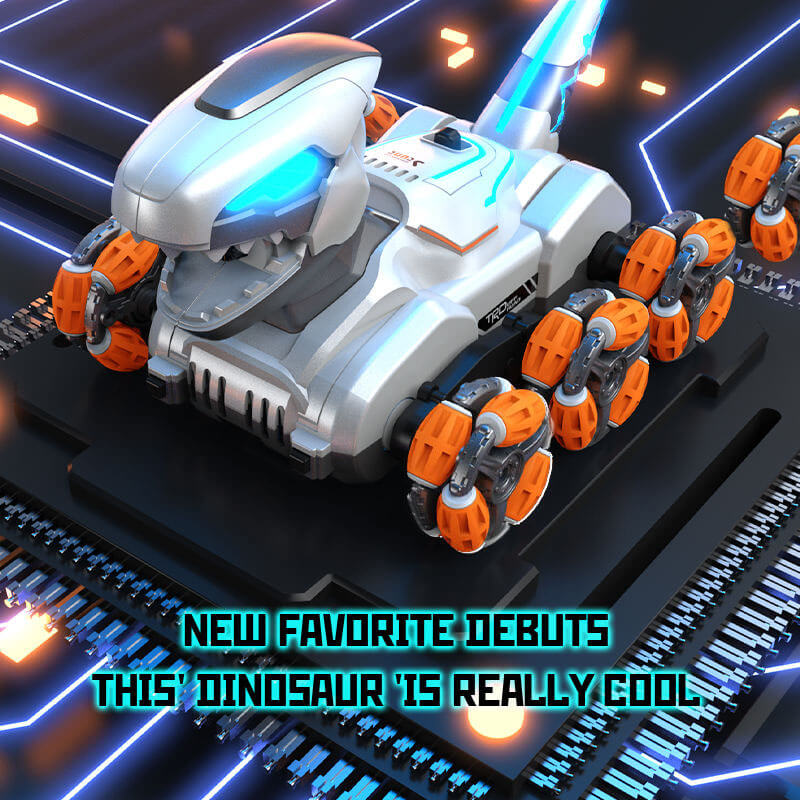 2.4G Remote Control Car 8WD Stunt Mechanical Dinosaur Spray Electric Car