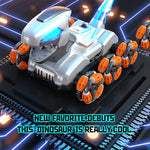 2.4G Remote Control Car 8WD Stunt Mechanical Dinosaur Spray Electric Car