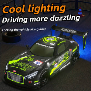 Remote Control Car RC Drift Car 4WD Electric Drift Racing Car with Light Music Spray for Kids