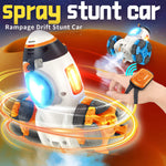 2.4G Remote Control Car Space Rocket Stunt Car Dual Control Spray RC Car with Light