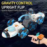 2.4G Remote Control Car Space Rocket Stunt Car Dual Control Spray RC Car with Light