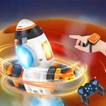 2.4G Remote Control Car Space Rocket Stunt Car Dual Control Spray RC Car with Light