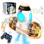2.4G Remote Control Car Space Rocket Stunt Car Dual Control Spray RC Car with Light