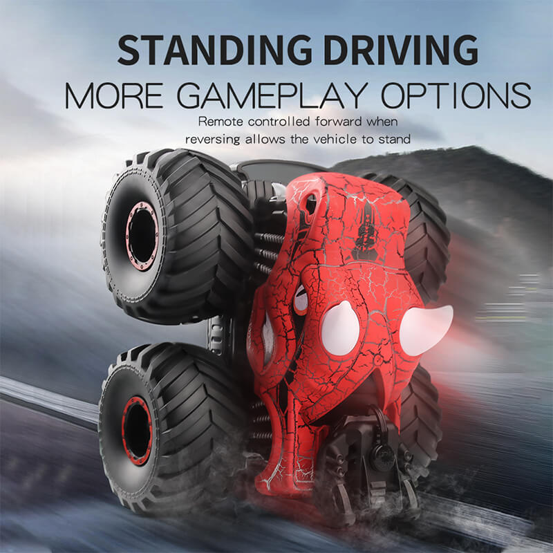 Kids RC Car Dinosaur Remote Control Car 2.4Ghz Stunt Car with Lights Sound and Spray Function