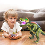 Kids RC Dinosaur Toy Remote Control Dinosaur T-Rex With LED Light Up, Walking & Roaring Realistic Dinosaur Toys