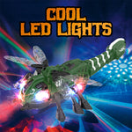 2.4G Remote Control Dragonfly Mechanical Spray Insect with Music and Lights Holiday Toys