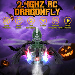 2.4G Remote Control Dragonfly Mechanical Spray Insect with Music and Lights Holiday Toys