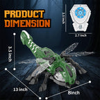 2.4G Remote Control Dragonfly Mechanical Spray Insect with Music and Lights Holiday Toys