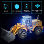 5CH/4CH RC Engineering Vehicle 1/30 RC Excavator Bulldozer Road Roller Engineering Car with Lights