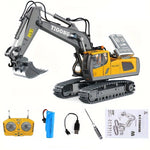 2.4Ghz RC Engineering Car 11CH/9CH Alloy Remote Control Excavator Dump Trucks Bulldozer