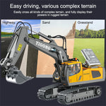 2.4Ghz RC Engineering Car 11CH/9CH Alloy Remote Control Excavator Dump Trucks Bulldozer