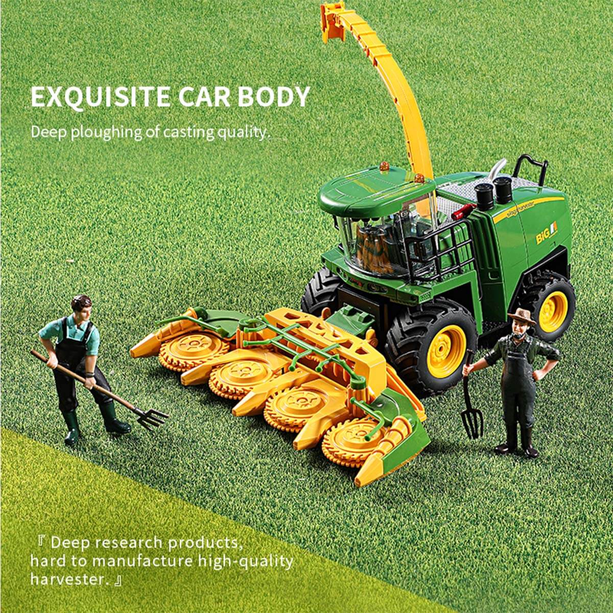 1:24 Remote Control Harvester Vehicle 2.4G RC Electric Four Wheel Farmer Farm Vehicle Kid's RC Car