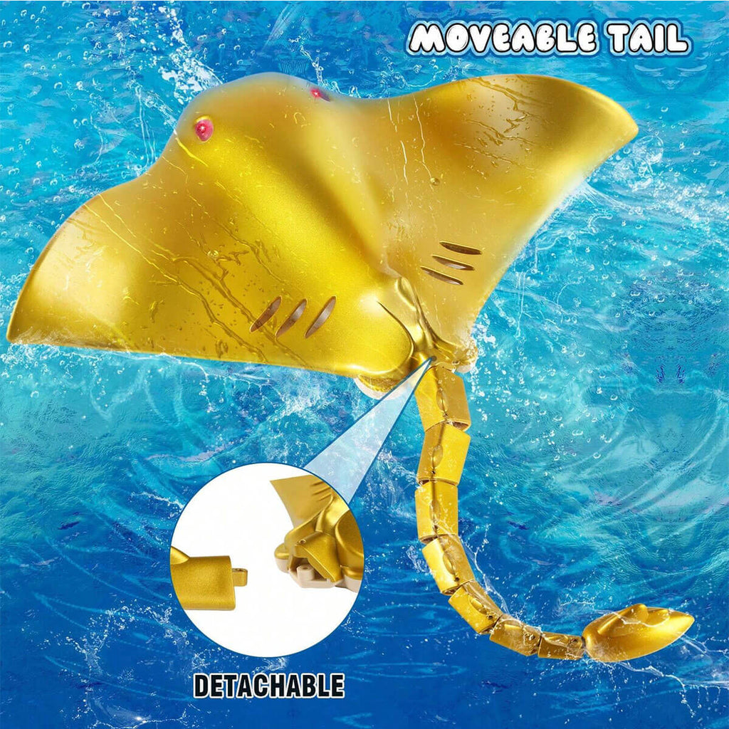 2.4G Remote Control Manta Ray Toy High Simulation Devil Ray Fish RC Boat Toys for Kids