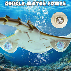 2.4G Remote Control Manta Ray Toy High Simulation Devil Ray Fish RC Boat Toys for Kids