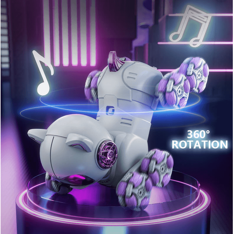 Remote Control Robot Cat 360° RC Stunt Smart Car 8WD Car Holiday Gift for Kids