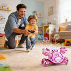 2 IN 1 RC Robot Crab Bubble Machine Toy Multi-Functional RC Crawling Crab with LED Lights Music for Kids Aged 2+