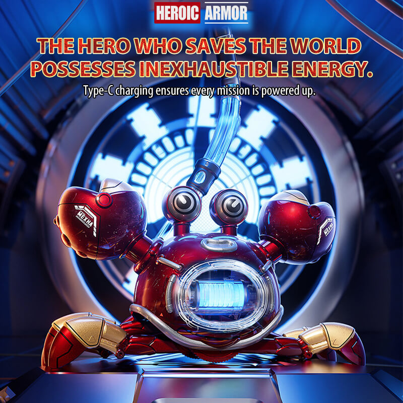 2.4GHz Remote Control Robot Crab Mech Crawling Crab 360° Stunt Rotation Toy with Lights Music