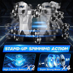 2.4G Remote Control Robot Dog Electric 8WD Stunt RC Cars Climbing Robot Dogs with 2 Rechargeable Batteries