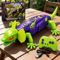 Remote Control Robot Rechargeable RC Wall Climbing Lizard Toy with LED Eyes Best Gift for Kids 3+