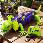 Remote Control Robot Rechargeable RC Wall Climbing Lizard Toy with LED Eyes Best Gift for Kids 3+