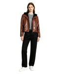 Retro 90s Journalist Costume Classic Survival Horror Style Leather Jacket Pants Suit for Game Roleplay
