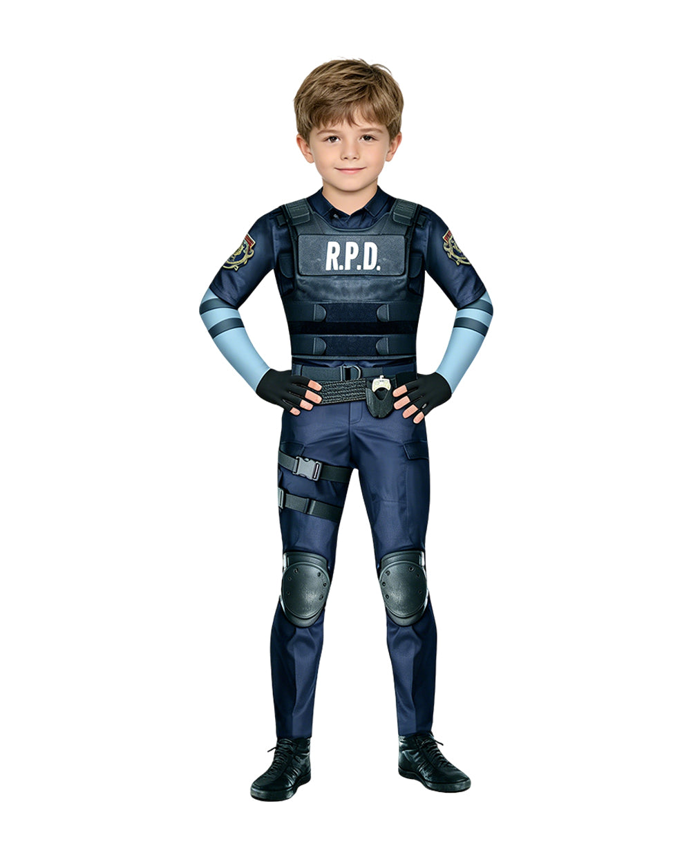 Police Tactical Jumpsuit Game Inspired Leon Bodysuit for Zombie Apocalypse Roleplay