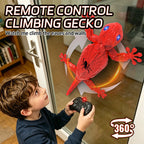 2.4G RC Robot Wall-Climbing Gecko Toy Vacuum Adsorption RC Lizard with LED Eyes and 360° Rotation for Kids