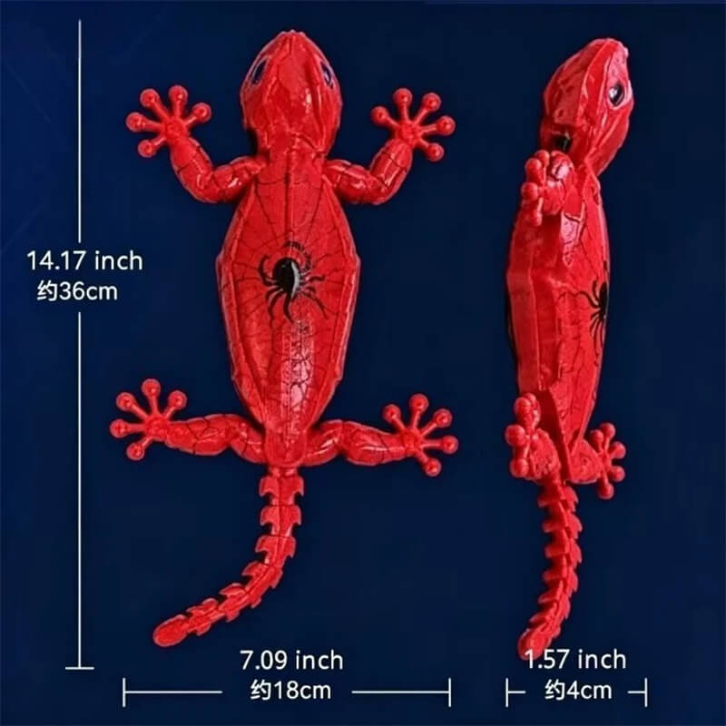 2.4G RC Robot Wall-Climbing Gecko Toy Vacuum Adsorption RC Lizard with LED Eyes and 360° Rotation for Kids