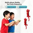 2.4G RC Robot Wall-Climbing Gecko Toy Vacuum Adsorption RC Lizard with LED Eyes and 360° Rotation for Kids