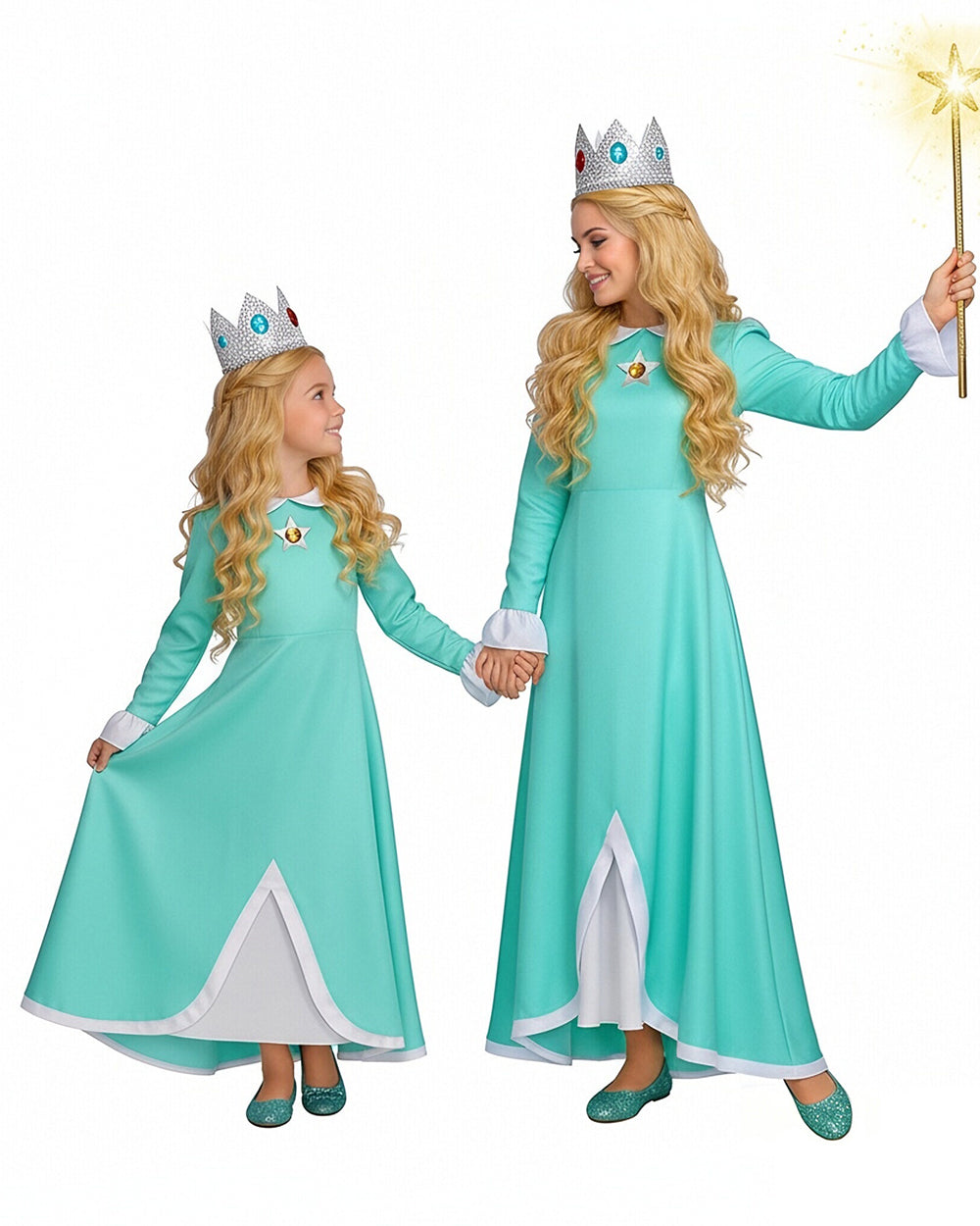 Rosalina Princess Costume Dress with Magical Accessories for Cosplay Events