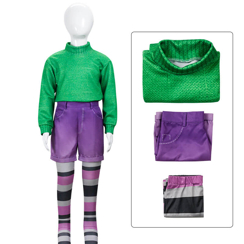 Ruby Gillman Cosplay Costume Teenage Kraken Ruby Gillman Cosplay Outfit Sweatshirt Shorts Leggings Full Set for Kids Adult
