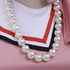 Nezuko Cosplay Costume Pink Summer Dress with Hat The Chosen Demon Nezuko Halloween Outfit