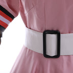 Nezuko Cosplay Costume Pink Summer Dress with Hat The Chosen Demon Nezuko Halloween Outfit