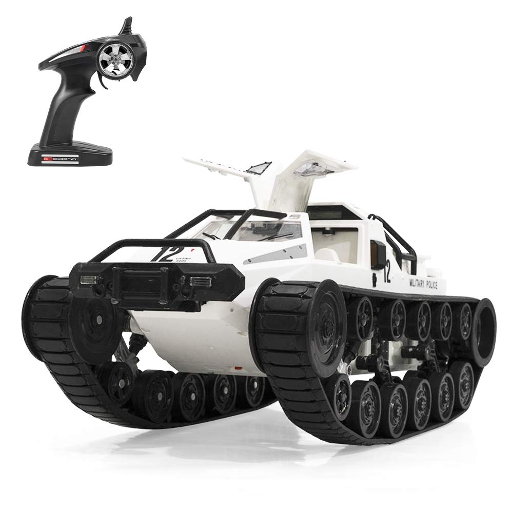 4WD RC Tank 360° Rotation Spray Tank Alloy 2.4G Remote Control Crawler Tank