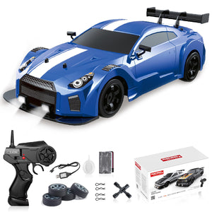 1/16 RC Drift Car 18KM/H Fast Remote Control Cars Spray Car with Led Light Sound For Kids