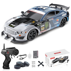 1/16 RC Drift Car 18KM/H Fast Remote Control Cars Spray Car with Led Light Sound For Kids