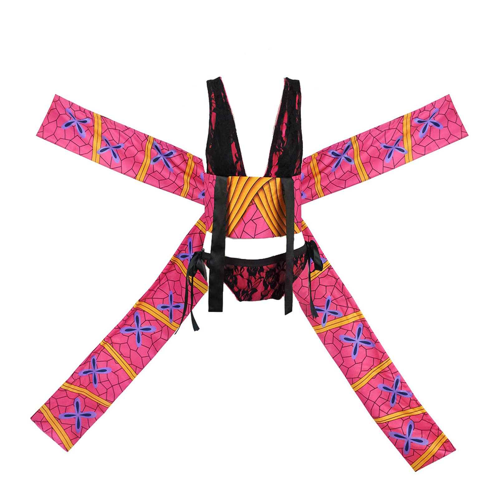 Sexy Daki Cosplay Outfit Daki Battle Uniform Halloween Party Costume with Headwear