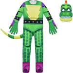 Kids FNAF Costume Boys Girls Jumpsuit with Gloves and Mask for Cosplay Dress Up
