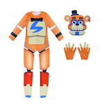 Kids FNAF Costume Boys Girls Jumpsuit with Gloves and Mask for Cosplay Dress Up