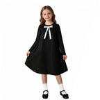 Anya Cosplay Costume Black Homewear Dress with Hair Accessories